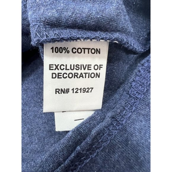 Johnnie-O Mens Small North Carolina Tar Heels T Shirt Blue Short Sleeve - Picture 8 of 11